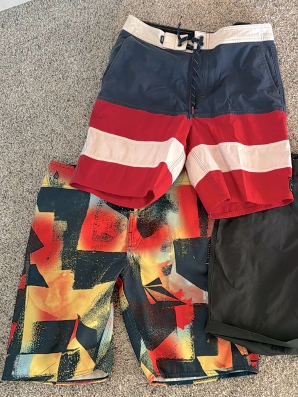 Men’s size 30 board shorts. Volcom, Vans